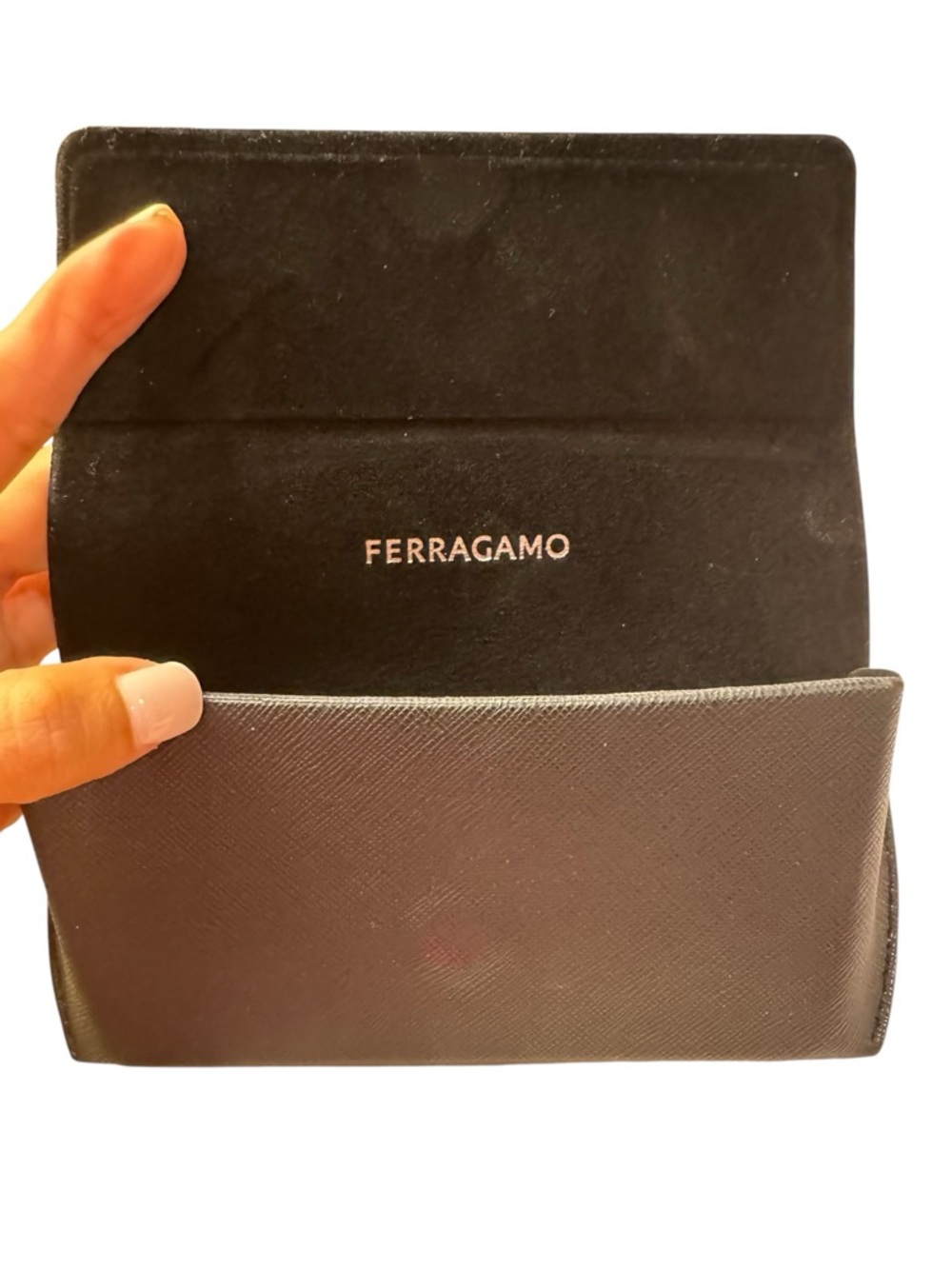 Salvatore Ferragamo SF2013S Black Gold Square Brown Lens 52 mm Sunglasses NIB - Picture 12 of 15